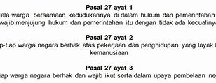 Pasal 30 Ayat 1 Tentang